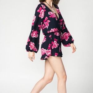 Rocky Romper- Midnight Rose